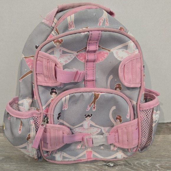 Pottery Barn Ballerina‎ (Mini) Backpack  Pre-owned 12"L  9"W Pink Ballet School - Picture 1 of 5